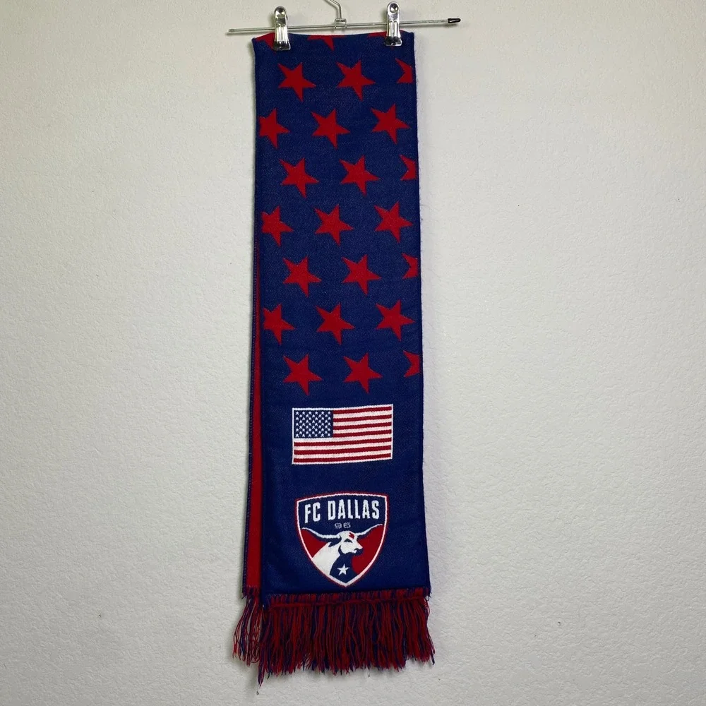 FC Dallas Scarf Soccer‎ MLS Team Pride American Flag Patriotic Season Ticket